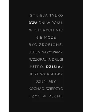 Kochaj, wierz i żyj w pełni - plakat