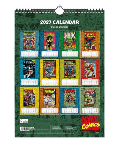 Marvel Komiksy - kalendarz A3 2027