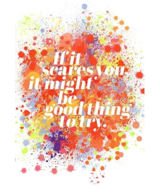 If it scares you - plakat