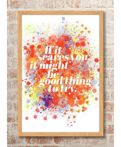 If it scares you - plakat