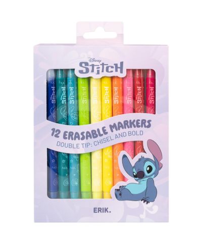 Disney Stitch - zestaw 12 markerów zmazywalnych