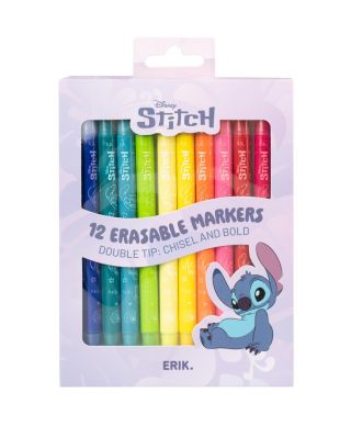 Disney Stitch - zestaw 12 markerów zmazywalnych
