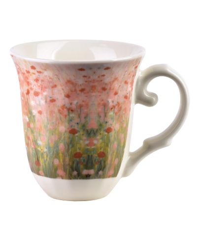 LAVIA Kubek 320ml 9,5x13x10,5cm różowa impresja