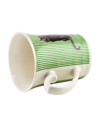 DANNY Kubek 300ml 8,5x12x10cm czarny kot