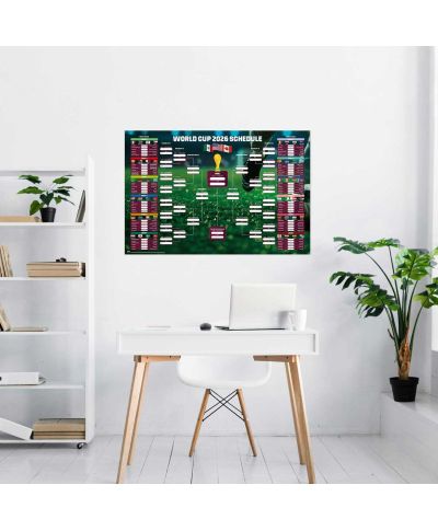 Tabela Mistrzostw Świata w Piłce Nożnej World Cup 2026  - plakat w wersji angielskiej