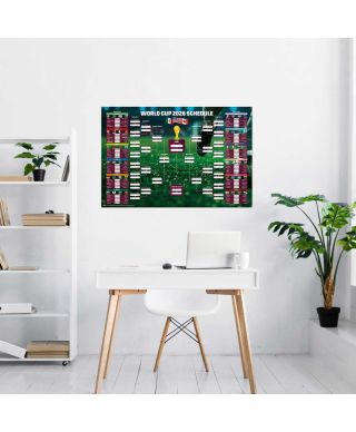 Tabela Mistrzostw Świata w Piłce Nożnej World Cup 2026  - plakat w wersji angielskiej