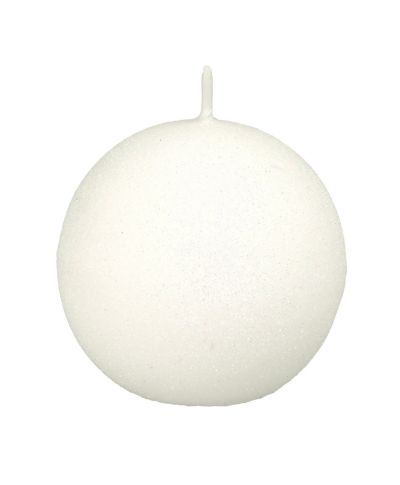 Świeca CLASSIC CANDLES Kula 8cm biała