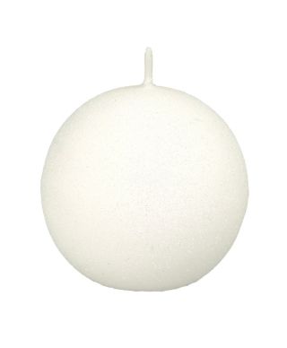 Świeca CLASSIC CANDLES Kula 8cm biała