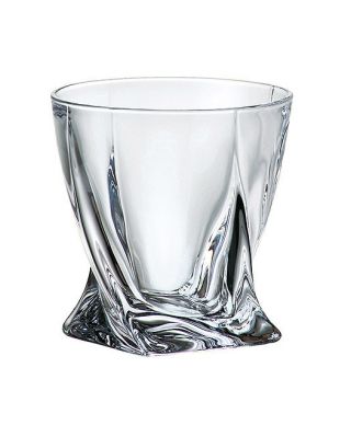 BOHEMIA PRESTIGE QUADRO Komplet 6 szklanek whisky 340ml