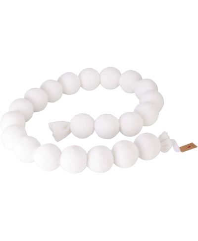 GIRLANDA Z BOMBEK 180 CM BIAŁA