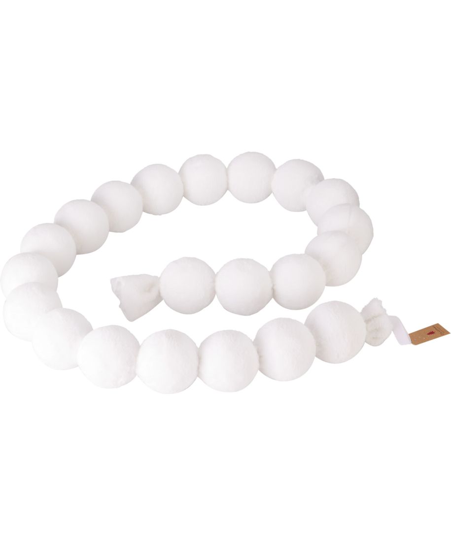 GIRLANDA Z BOMBEK 180 CM BIAŁA