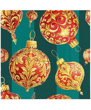 Serwetki 33x33 Bombki vintage 20szt