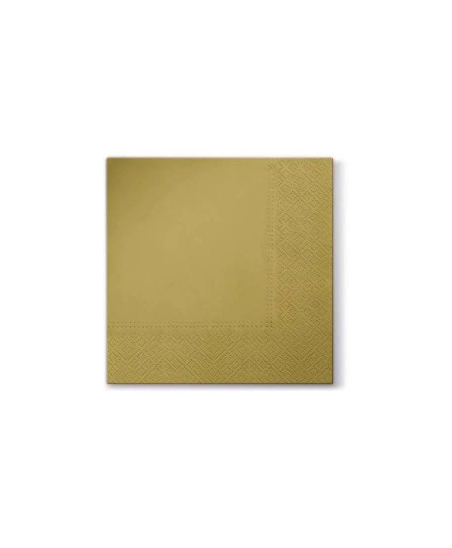 Serwetki UNICOLOR złota 33x33 20szt