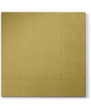 Serwetki UNICOLOR złota 33x33 20szt