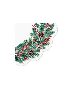 Serwetki okrągłe 3-warstwowe 12szt