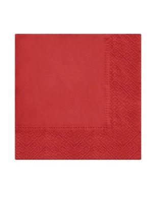 Serwetki UNICOLOR czerwona 33x33 20szt
