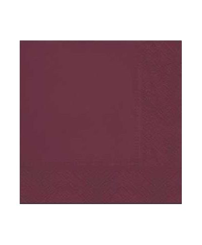 Serwetki UNICOLOR bordowa 33x33 20szt