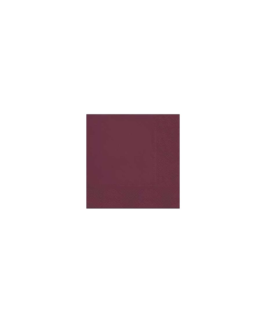 Serwetki UNICOLOR bordowa 33x33 20szt
