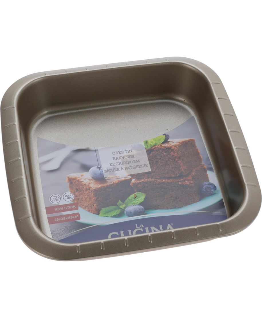 FORMA DO PIECZENIA STALOWA 25 × 25 × 5 CM