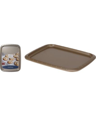 BLACHA DO PIECZENIA STALOWA 37 × 27,6 ×1,6 CM