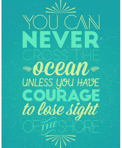 You can never cross the ocean - plakat