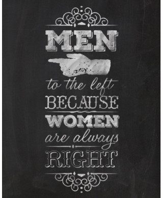 Women are always right - plakat