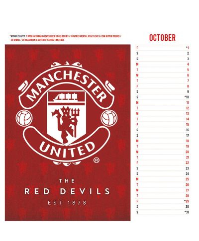 Manchester United FC - biurkowy kalendarz 2027