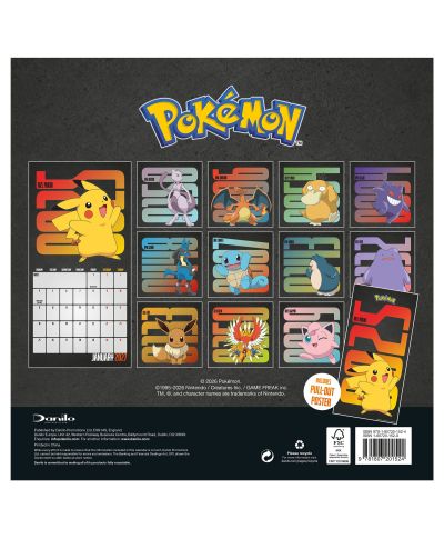 Pokemon - mini kalendarz 2027