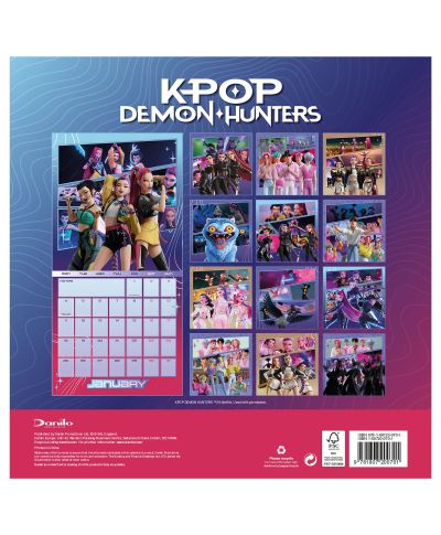 K-Pop Demon Hunters Trio - kalendarz 2027