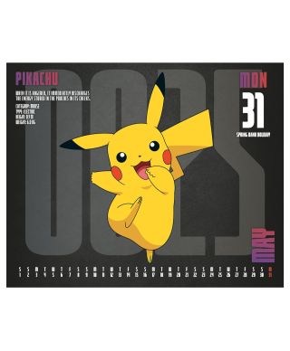 Pokemon - kalendarz zdzierak 2026