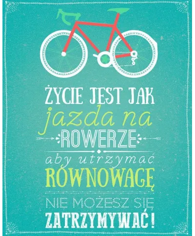 Rower - plakat