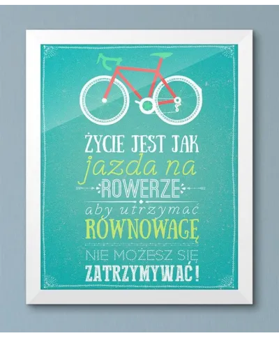 Rower - plakat