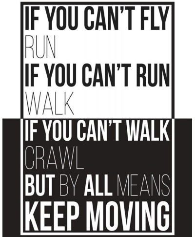 Keep moving - plakat