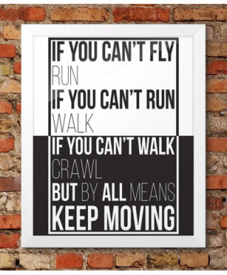 Keep moving - plakat