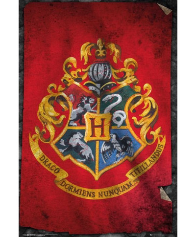 Harry Potter - Hogwart Flaga - plakat