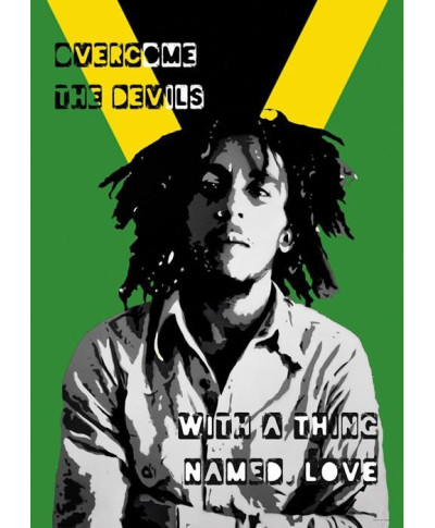 Bob Marley - Collage - plakat