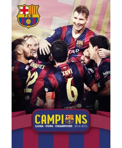 Barcelona - Potrójne Mistrzostwo - plakat