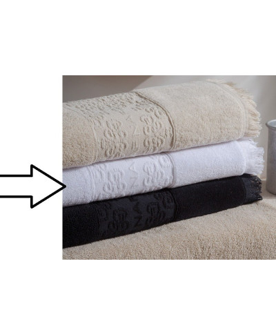 Ręcznik - Minos Biały - 100% Bawełna - NAF NAF