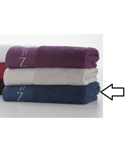 Ręcznik kąpielowy - Granatowy - 100% Bawełna - 70x140cm
