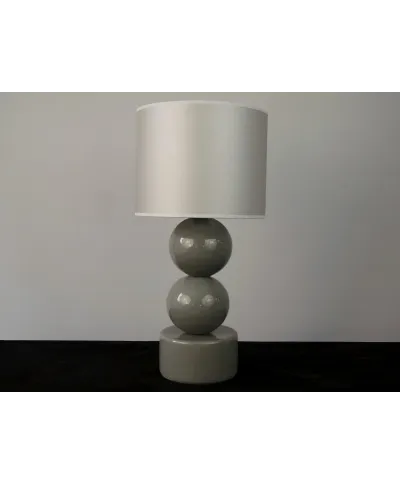 Lampka nocna - Szara - PERLA II - 25x51cm
