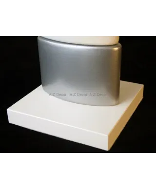 Lampka nocna - Srebrna - CHANEA Petit - 25x15x40cm