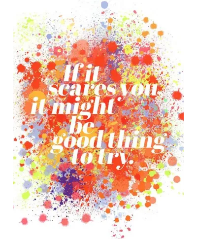 If it scares you - plakat