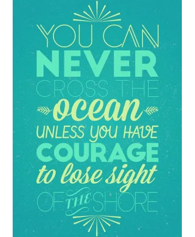 You can never cross the ocean - plakat