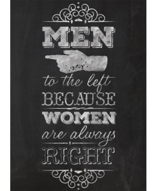 Women are always right - plakat