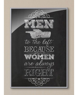 Women are always right - plakat