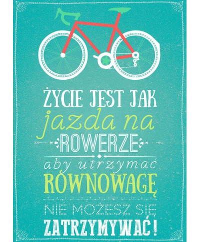 Rower - plakat