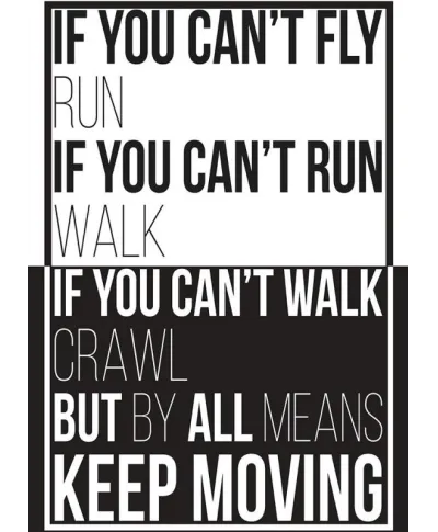 Keep moving - plakat