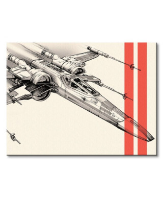 Star Wars Episode VII (X-Wing Pencil Art) - obraz na płótnie