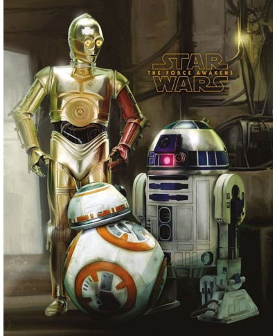 Star Wars The Force Awakens - Roboty - plakat