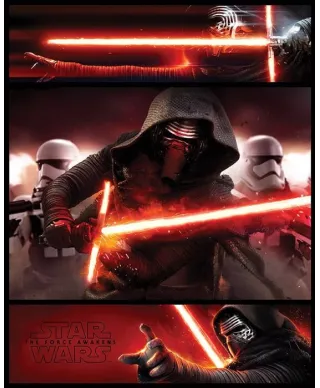 Star Wars The Force Awakens Kylo Ren - plakat